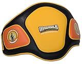 MMA Muay Thai Belly Pad (Buckle (Yellow/Black/Orange))