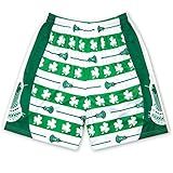 ChalkTalkSPORTS Lacrosse Shorts - Athletic Shorts for Lacrosse Players - Shamrock - Adult Small