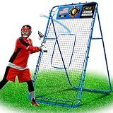 Lacrosse Rebound Net, 7x4ft Lacrosse Rebounder for Backyard, Adjustable Angles Bounce Back Net with Target Strike Zone, Easy Quick Setup, Volleyball Baseball Softball and Soccer Training