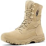 FREE SOLDIER Men's LT Military Tactical 8" Daily Work Boots,Tan,10