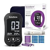 KetoSens Made in Korea Blood Ketone Monitoring Starter Kit: Ideal for Keto Diet with App. Includes 1 Meter, 10 Ketone Test Strips, 10 Lancets (30G), 1 Lancing Device & 1 Case