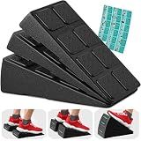 Squat Wedge Block Set of 3/5 - 960 LBS Capacity - Slant Board for Calf Stretching with 5 Stackable Angles - Calf Stretcher Slant Board - Workout Equipment - EPP Material for Exercise Equipment & Physical Therapy