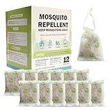 Mosquito Repellent Outdoor Patio - Mosquito Repellent Outdoor Powerful Indoor & Outdoor Protection - Mosquito Deterrent for Yard Camping 12 Pack, Green