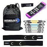 Kinetic Bands All-Star Dance Kit - Leg Resistance Bands, Body Conditioning DVD for Dancers, Turning Board, Stretch Band, Flexibility Strap (Ages 12 and Under: Yellow, Lt Blue, Lt Green, Grey)