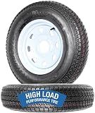eCustomrim 2-Pack Trailer Tire Rim Assembly ST175/80D13 B78-13 5 Lug LRC