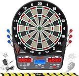 Viper 850 Electronic Soft Tip Dartboard, 15.5 in Regulation Target, 50 Games, 6 Darts Included, Black