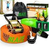 Complete Slackline Kit - 60ft Slack Lines for Backyard for Kids & Adults