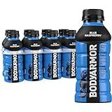 BODYARMOR Sports Drink Sports Beverage, Blue Raspberry, Natural Flavors With Vitamins, Potassium-Packed Electrolytes, No Preservatives, Perfect For Athletes, 12 ounce (Pack of 8)