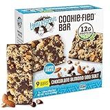 Lenny & Larry's Cookie-fied Protein Bar – Chocolate Almond Sea Salt Vegan Protein Bars 9x45g – Healthy Snacks with 12g Plant Protein & 5g Fiber – Gluten-Free Power Bar, Non-GMO & Vegan