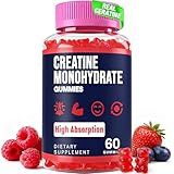 Trupretty Creatine Monohydrate Gummies for Women & Men, Taurine & B6, Chewable Creatina Pre Workout Gummies for Max Strength & Muscle Growth, Energy, Endurance, Creatine for Men & Women - 1 Pack