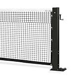 PROGOAL Professional Tennis Net Posts with Internal Safe Winder, 100mm Heavy-Duty Aluminum Post & 260mm Galvanized Base, Includes Expansion Anchors for Easy Setup