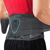 Sparthos Back Brace for Lower Back Pain - Immediate Relief from Sciatica, Herniated Disc, Scoliosis - Breathable + Lumbar Support Pad - For Men & Women - Fits 44–52″ Waist (Large, Check Size Chart)