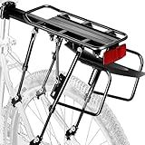 YONTUO Rear Bike Rack,310 LB Capacity Solid Bearings Bike Cargo Rack w/Fender & Large Size Reflective,Quick Release Mountain Road Bicycle Rear Racks,Universal Bike Luggage Touring Carrier Rack,BCR06