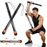 RENRUI Cordless Battle Ropes with Adjustable Resistance Springs - Weighted Ropeless Battle Rope for Home Gym Exercise, Portable Workout Equipment for Strength Training & Cardio Fitness