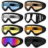 Ski Goggles, 8 Pack Snowboard Goggles for Men Women Kids, Skiing Snowboard Motorcycle Glasses for Adult Youth, Colorful