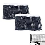 Runhike Ping Pong Net Compatible with Stiga, Durable Stable Table Tennis Net Compatible with Stiga, Stable for Intense Table Tennis Matches with Chian Tension,Navy,2PCS