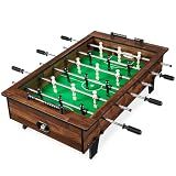 Best Choice Products 40in Tabletop Foosball Table, Compact Mini Arcade Table Hand Soccer for Kids and Adults, Home, Game Room w/ 2 Balls - Walnut