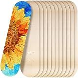 Honoson 12 Pcs Blank Skateboard Decks Bulk 32 x 8 Inch 7 Ply Maple Wooden Plain Skate Decks Natural Wood Double Tail Skateboard for Art Painting Wall Home Decoration