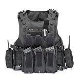 vAv YAKEDA Tactical Airsoft Vest for Men (Black)