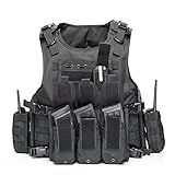 vAv YAKEDA Tactical Airsoft Vest for Men (Black)