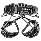 Ocun Webee Bigwall Rock Climbing Harness, Safety Harness for Alpine Climbs, Grey/Black, L-XL