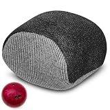 Lewtemi 1 Pcs Microfiber Ultra Dry Bowling Grip Ball, Microfiber Bowling Rosin Bags for Hands for Golf Lifting Rock Climbing Tennis Gymnastics (Gray and Black)