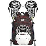 WOLT Lacrosse Bag-Lacrosse Backpack with Two Sticks Holder-Large Field Hockey Bag Holds All Sport Gears