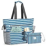 G4Free Beach Bag, Waterproof Sandproof Large Capacity Foldable for Women