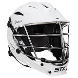 STX Rival Jr Lacrosse Helmet (White Shell/Silver Mask)