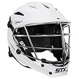 STX Rival Jr Lacrosse Helmet (White Shell/Silver Mask)