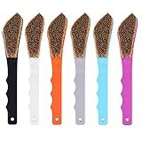 Boar Hair Rock Climbing Brush with Ergonomic Handle, Bouldering Boulder Brush as Durable Cleaning Tool for Climbing Chalk and Climbing Holds on Climbing Wall Indoor or Outdoor (Mixed 6 Colors)