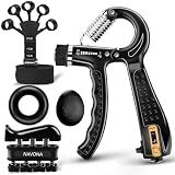5 PCS Grip Strength Trainer Kit,Forearm and Hand Gripper Strengthener