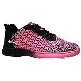 Pyramid Women's Path Lite Seamless Mesh Bowling Shoes - Black/Hot Pink Size 7