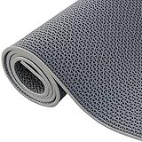 Yonynise Drainage Floor Mat,3x10 Ft Non Slip Swimming Pool Mats Commercial Floor Mat Heavy Duty Pool Deck Mat PVC Mesh Hollow Mat for Wet Area Kitchen Swimming Pool Restaurant Garage