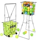ShelfElites Tennis Ball Hopper, Portable Tennis Ball Holder with Handle for Court, Practice & Training(Large)