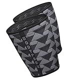 BODYPROX Thigh Compression Sleeve(1 Pair), Hamstring Compression Sleeve for Men and Women(Medium)