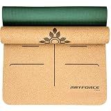 Cork Yoga Mat – Ultra Lightweight 2.2 lbs – Sweat Activated Non-Slip Grip for Hot Yoga & Gym – Easy Carry to Studio – 6MM Thick – Strap Included