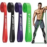 LEEKEY Resistance Bands for Working Out, Exercise Bands with Door Anchor,Pull Up Assistance Bands for Men and Women- Strength Bands for Fitness Training, Physical Therapy,Home Workouts