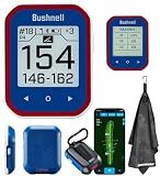 Bushnell Golf Phantom 3 Slope GPS Handlheld (Red/Blue) | 38,000+ Courses, Slope Compensation, Hazard Info, Distance Calculator, Scorekeeping, Magnet Mount, Touchscreen | Signature Series Golf Towel