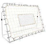 Franklin Sports Soccer Rebound Net - Training Soccer Net - Perfect For Backyard Soccer Practice - Portable 6'x4' Net With Steel Frame - White