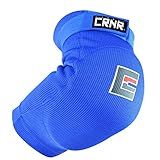 Combat Corner Muay Thai Elbow Pads for MMA, Boxing, Kickboxing, Martial Arts (Blue, Large/X-Large)