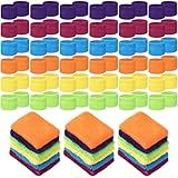 Lounsweer 72 Pcs Sweatbands for Kids Summer Camps, Sports Teams, Gym and Party Favors (Colorful)