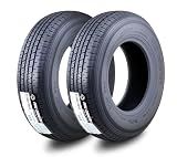 Free Country Set 2 Premium Trailer Tires ST205/75R14 8PR LR D w/Scuff Guard