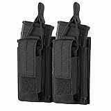 FRTKK Molle Mag Pouch, Open Top Single/Double/Triple Magazine Pouch Holder Carrier for M4 M16 AK AR Glock M1911 92F 9mm