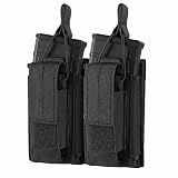 FRTKK Molle Mag Pouch, Open Top Single/Double/Triple Magazine Pouch Holder Carrier for M4 M16 AK AR Glock M1911 92F 9mm