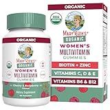 MARYRUTH'S Multivitamin Gummies for Women Ages 14+ | Immune Support | Hair & Skin Health | Reproductive Health | Vitamin A C D E B6 B12 Biotin Zinc Iodine | Organic | Vegan | Non-GMO | 60 Count