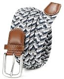 CHAOREN Stretch Mens Belt - Braided Elastic Golf Belt for Men 1 3/8"- Fits Casual Jeans & Shorts