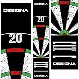 Designa Darts | Non-Slip Carpet Dart Mat with Double Top Design & Throw Lines | 290cm x 60cm