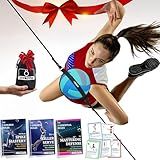 OVANTO Volleyball Training Equipment Aid – Adjustable Practice Hitting Rebounder with Ultra-Stretch Neoprene, Exclusive Elastic Cords & Premium Content, Improve Power, Speed & Technique at All Levels