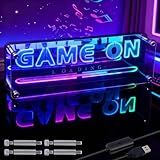 Gaming Neon Sign Game On Neon Lights LED Gamer Room Decor Gaming Desk Accessories for Teen Boy Room | Gamer Gifts for Boys & Kids | Usb Powered, Bluetooth APP Control, Music Sync & 210 Scene Modes